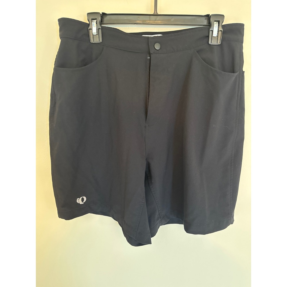 Pearl Izumi Women Black Mountain Biking Shorts XL 8 Inch Inseam Cycling Pockets